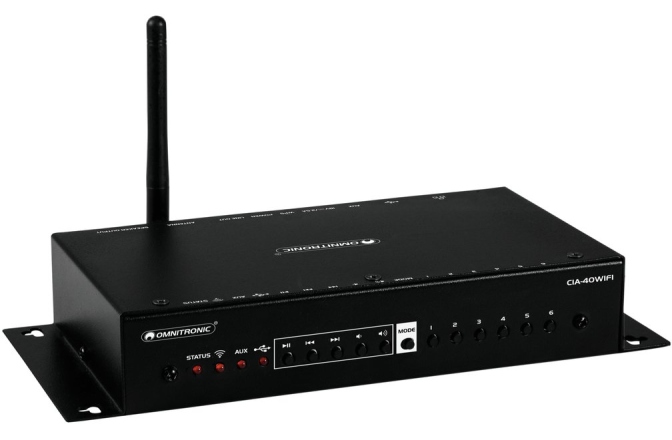 Amplificator Multi-room Omnitronic CIA-40WIFI WLAN Multi-Room Amplifier Streaming System