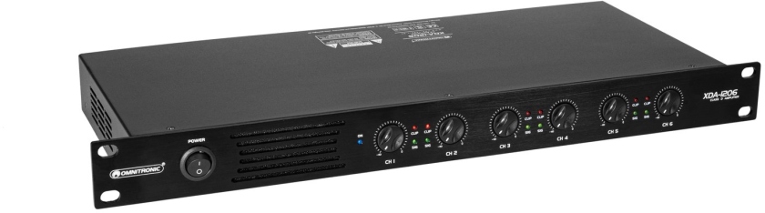 Omnitronic XDA-1206 6-Channel Class D Amplifier