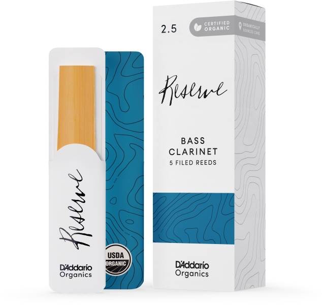 Daddario Woodwinds Organic Reserve Bass Clarinet Strength 2.5