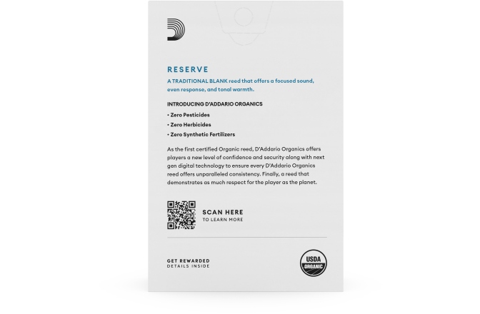 Ancie clarinet  Daddario Woodwinds Organic Reserve Bb Clarinet 3.5+