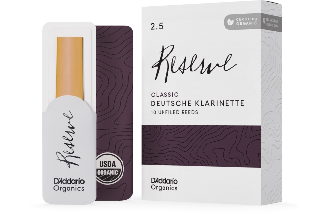 Ancie clarinet Daddario Woodwinds Organic Reserve Classic Deutsche Klarinette 2.5