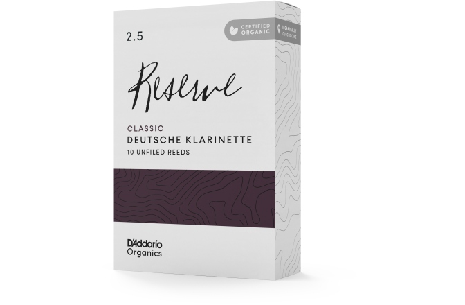 Ancie clarinet Daddario Woodwinds Organic Reserve Classic Deutsche Klarinette 2.5