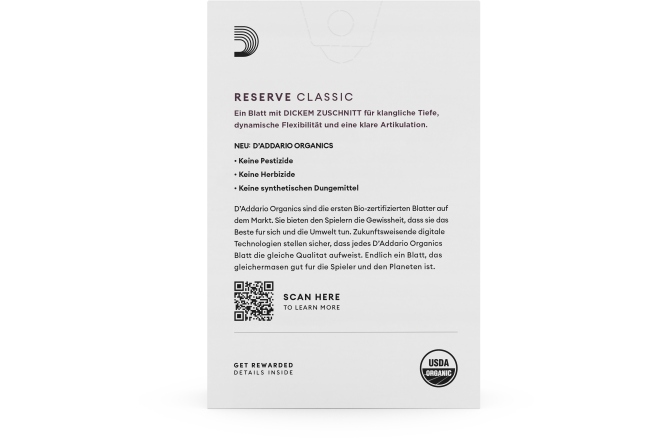 Ancie clarinet Daddario Woodwinds Organic Reserve Classic Deutsche Klarinette 4