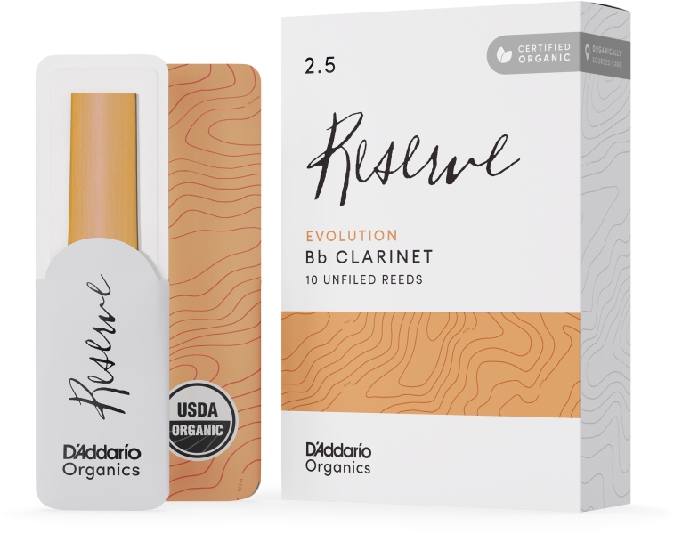 Daddario Woodwinds Organic Reserve Evolution Bb Clarinet Strength 2.5