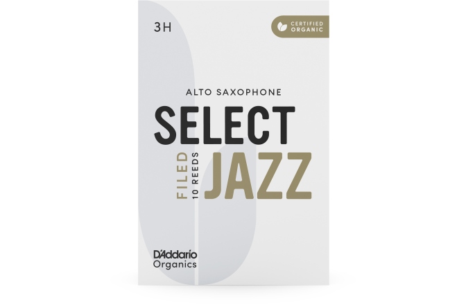 Ancie pentru Saxofon Alto Daddario Woodwinds Organic Select Jazz Filed Alto Saxophone 3H