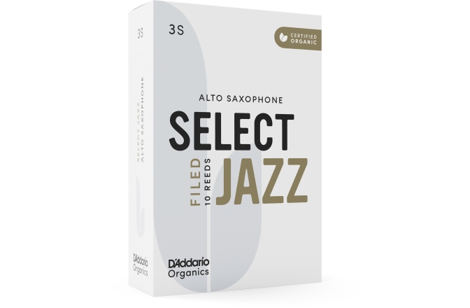 Ancie pentru Saxofon Alto Daddario Woodwinds Organic Select Jazz Filed Alto Saxophone 3S