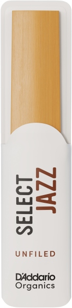 Daddario Woodwinds Organic Select Jazz Unfiled Baritone Saxophone 2 Medium 