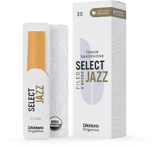 Daddario Woodwinds Organic Select Jazz Filed Tenor Saxophone 3 Soft