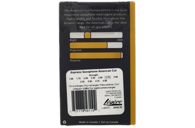 Ancie Saxofon Sopran Legere American Cut Soprano Sax 2.75