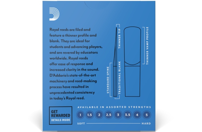 Ancii Saxofon Alto Daddario Woodwinds Royal Alto Sax 1