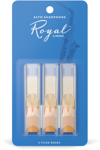 Daddario Woodwinds Royal Alto Sax Strength 1.5 3-pack