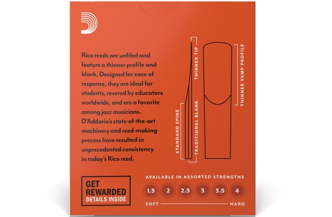 Ancii Saxofon Sopran Daddario Woodwinds Rico Soprano Sax 3