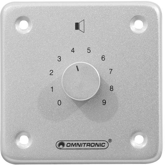 Omnitronic PA Volume Controller 10W stereo sil