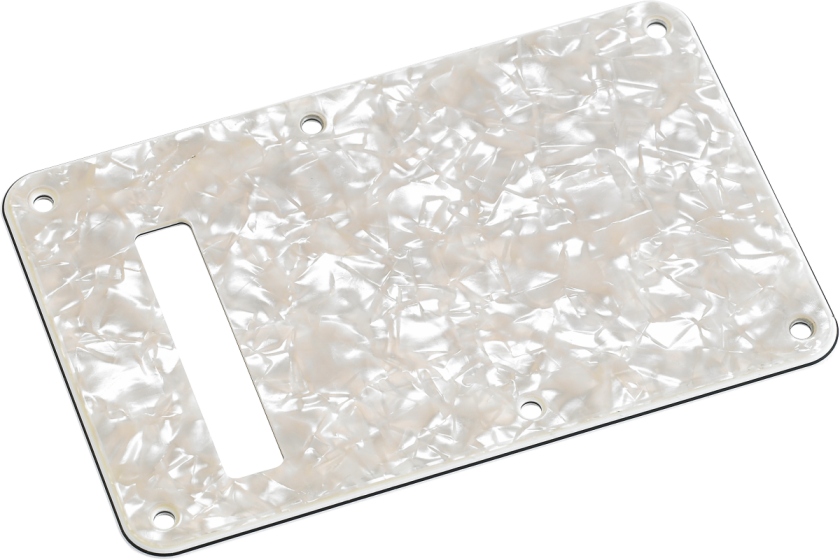 Fender Backplate Stratocaster White Moto 4-Ply