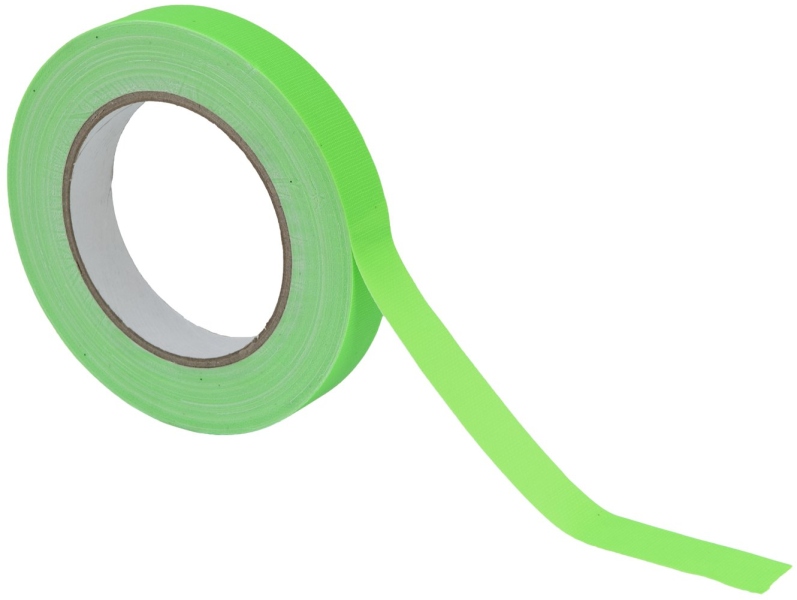 Gaffa Tape 19mm x 25m neon-green UV-active
