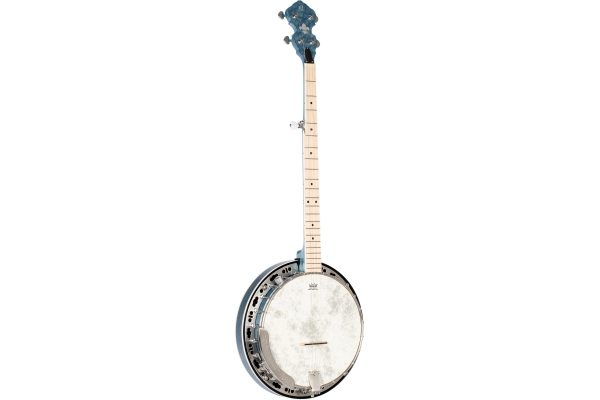 Ortega Falcon Series Banjo - Transparent Blue + Gigbag