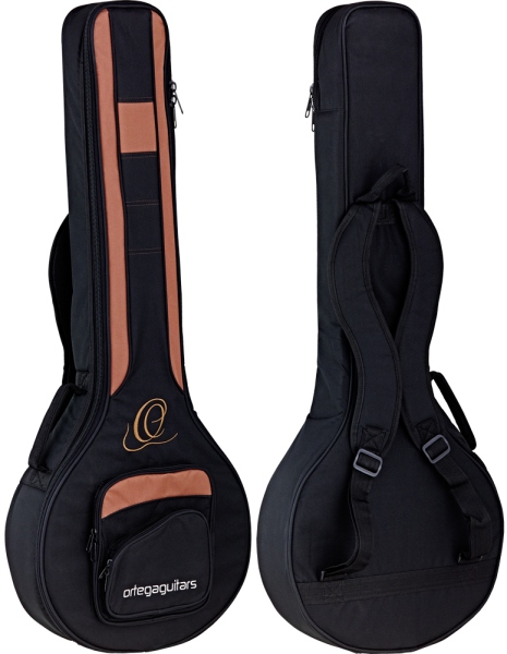 Ortega Raven Series Banjo 6 String Lefty - Satin Black + Gigbag