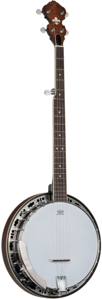 Ortega Americana Series Banjo 5 String Open Back - Whiskey Burst Matte / Brushed HW