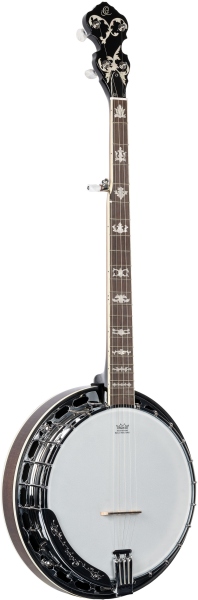 Ortega Falcon Series Banjo 5 String - Flamed Maple Natural + Bag