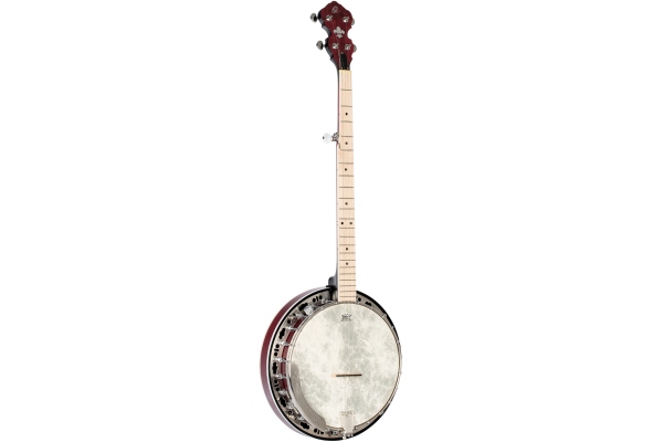 Ortega Falcon Series Banjo - Fade Red + Gigbag