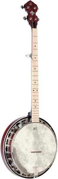 Ortega Falcon Series Banjo - Fade Red + Gigbag