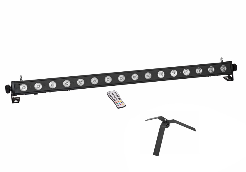 Eurolite Set LED PIX-16 QCL Bar + FS-4 Floorstand, Steel, black