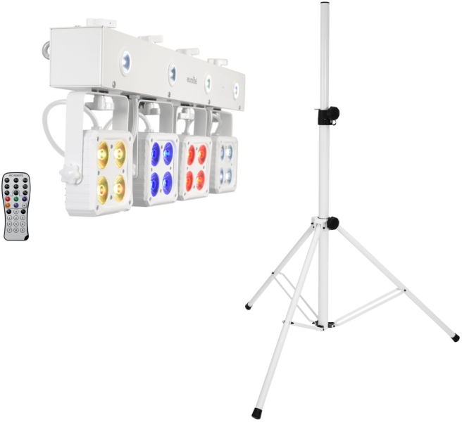 Eurolite Set LED KLS-180 white + BS-2 EU Loudspeakerstand white