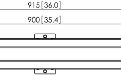 Bara pentru interfata  Vogels PFB3409, 915 mm, negru