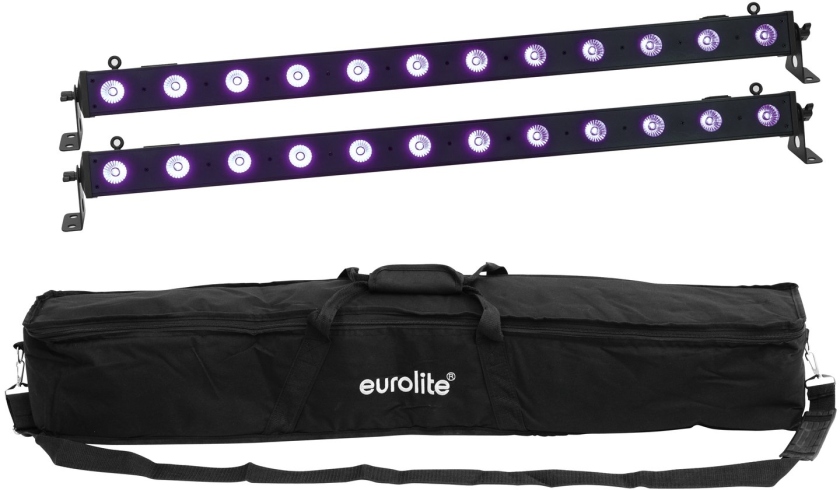 Eurolite Set 2x LED BAR-12 UV Bar + Soft Bag