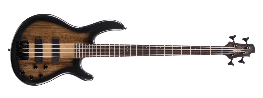 Cort C4 Plus ZBMH Bass - Trans Black Burst