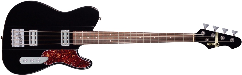 Shergold Telstar Standard Bass SBT14 Black Gloss