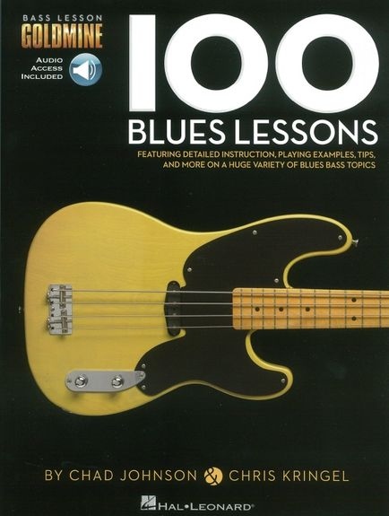 BASS LESSON GOLDMINE 100 BLUES LESSONS TAB BGTR BK