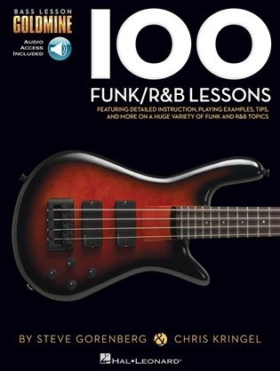 BASS LESSON GOLDMINE 100 FUNK R&B LESSONS BGTR BK/AUDIO