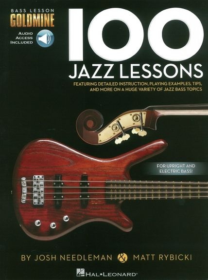 BASS LESSON GOLDMINE 100 JAZZ LESSONS BGTR DB TAB BK