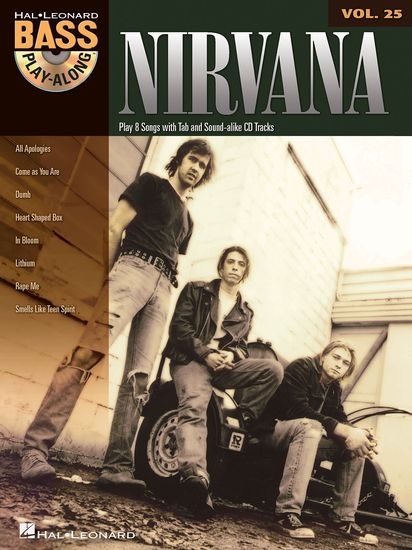 BASS PLAY-ALONG VOLUME 25 NIRVANA BASS GUITAR BGTR BOOK/CD