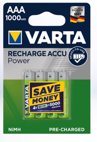 Varta 5703 Accu AAA 1000 mAh - Set 4