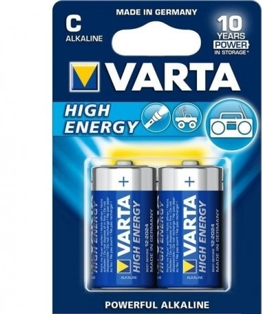 Baterii alkaline de tip C de 1.5V Varta High Energy C (R14)