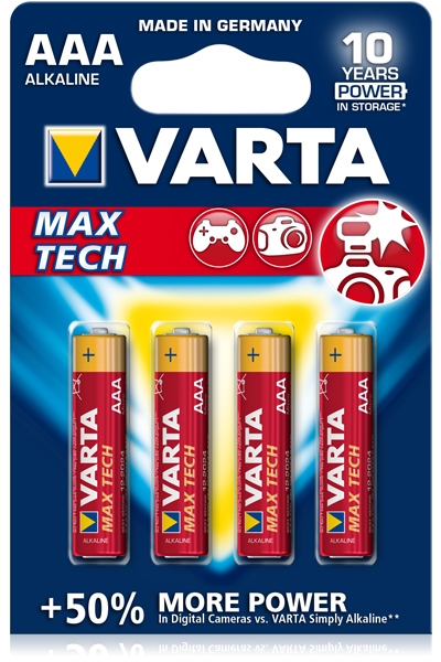 Varta Max Tech AAA (R3) set 4