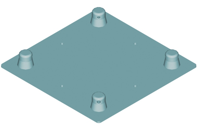 Bază truss Alutruss DECOLOCK DQ4-WPM Wall Mounting Plate MALE bk