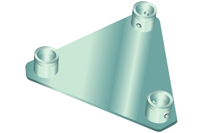 Bază truss în 3 puncte Alutruss DECOLOCK DQ3S-BP Base Plate bl