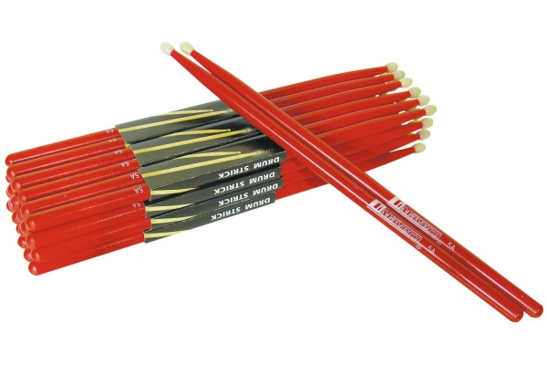 DDS-5A Drumsticks, maple, red