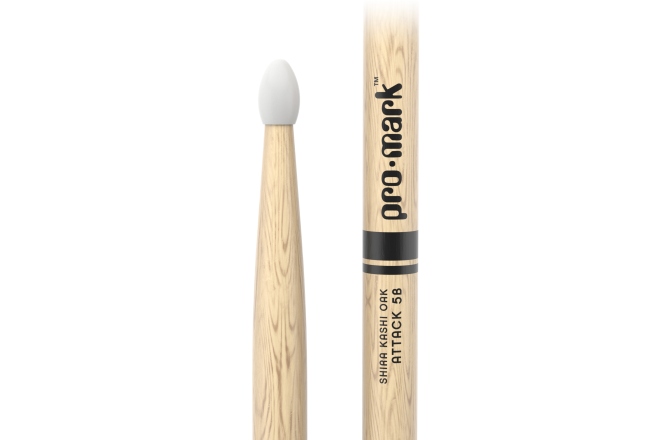 Bețe de tobe ProMark Classic Attack 5B Shira Kashi Oak Nylon 