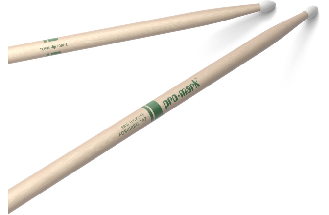 Bețe de tobe ProMark Classic Forward 747 Raw Hickory Nylon 