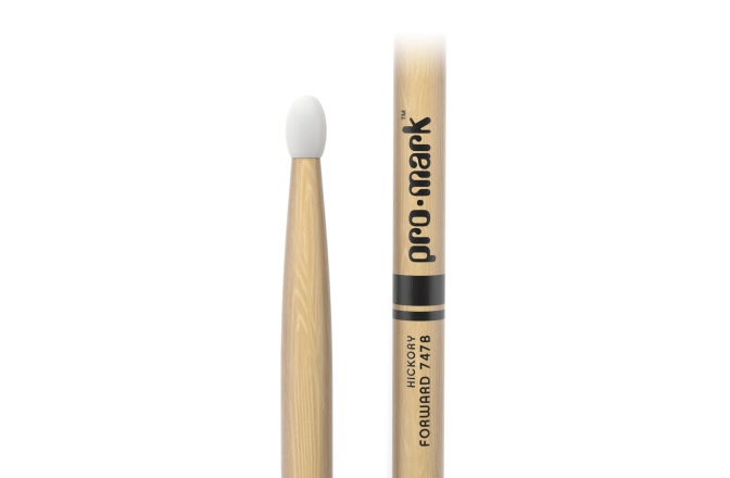 Bețe de tobe ProMark Classic Forward 747B Hickory Nylon 