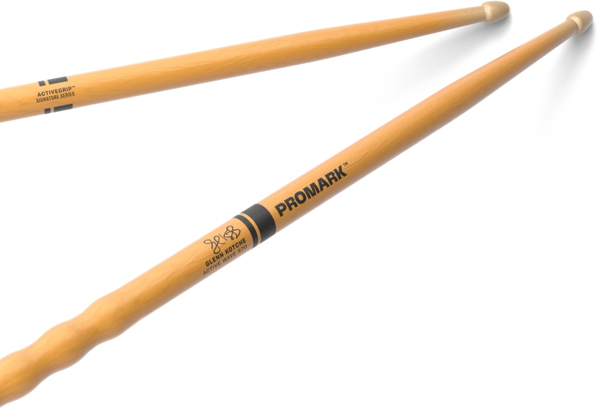 Promark Glenn Kotche Active Wave ActiveGrip Clear Hickory