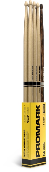 Promark Rebound 5A Hickory Drumstick 4-Pack