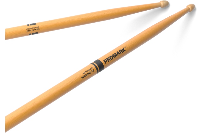 Bețe de tobe ProMark Rebound 5B ActiveGrip Clear Hickory