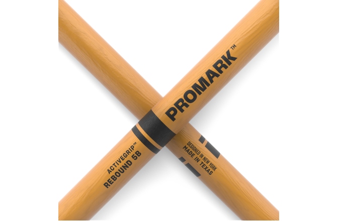 Bețe de tobe ProMark Rebound 5B ActiveGrip Clear Hickory