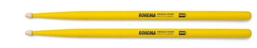 Rohema Junior Sticks Yellow American Hickory