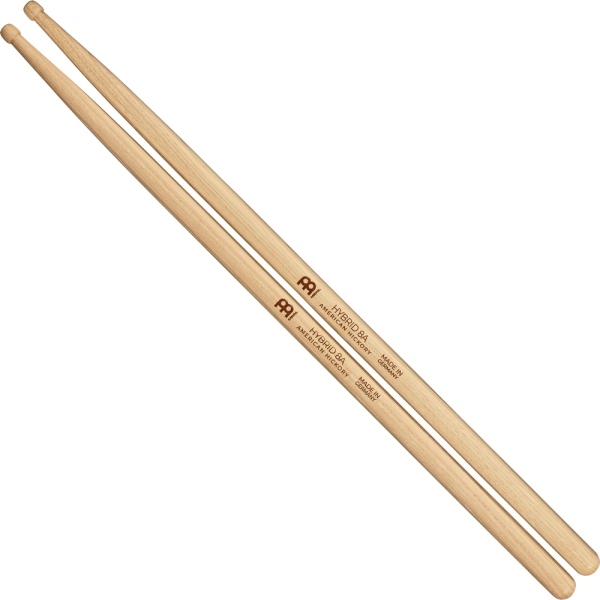 Meinl Hybrid 8A Wood Tip Drumstick - American Hickory
